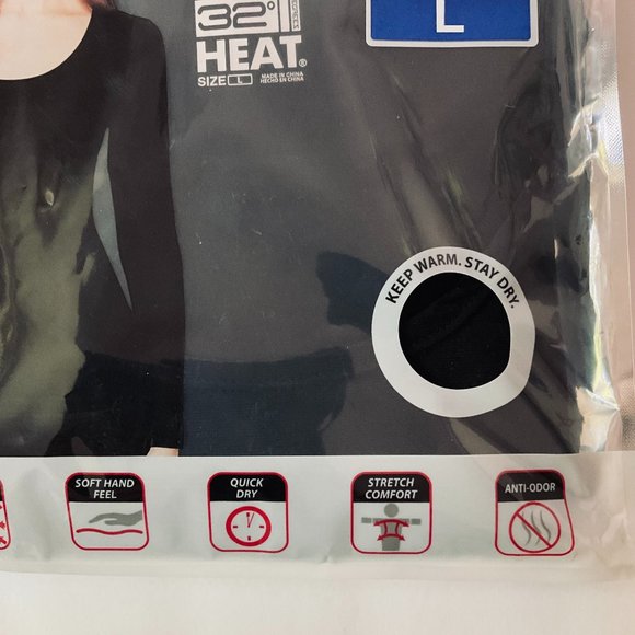 32 DEGREE HEAT Women's 2 Pack Long Sleeve Tops NIP Size L - Picture 4 of 5